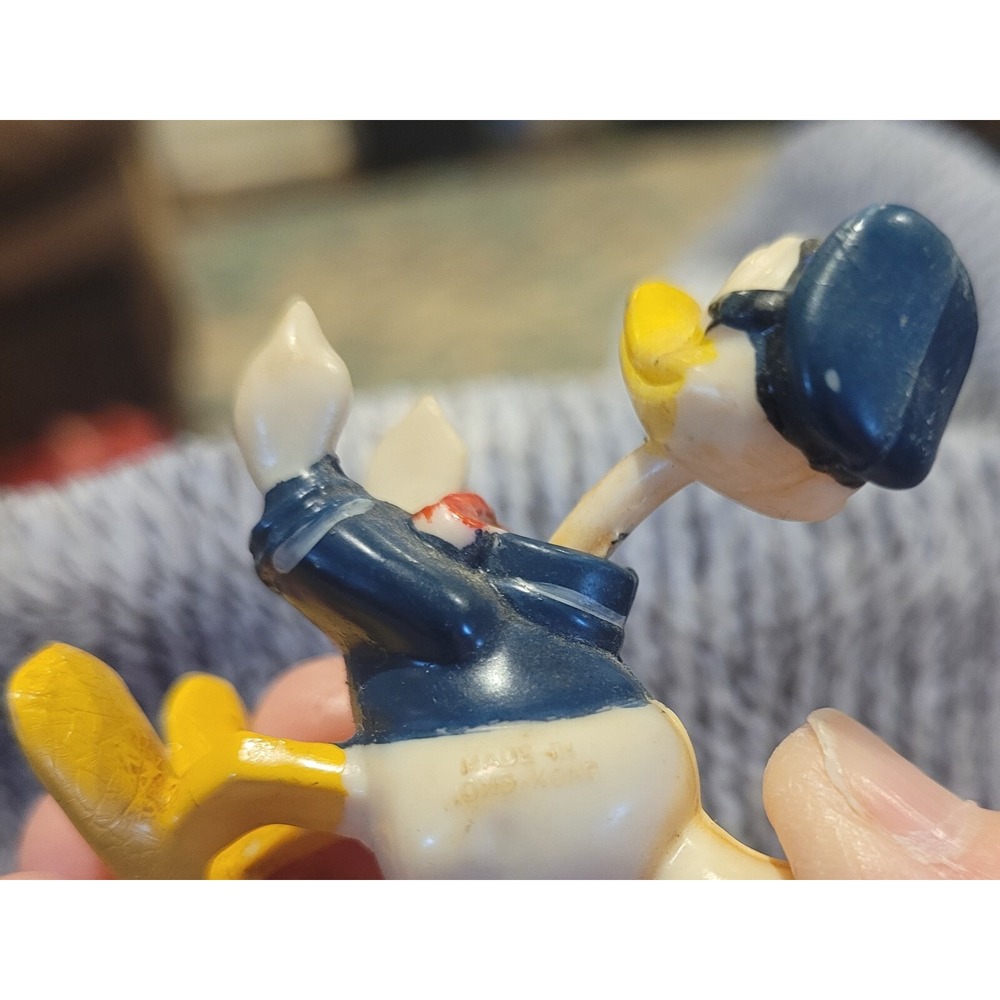 vtg Walt Disney Donald Duck Nodder Bobble Head tiny toy figure MARX